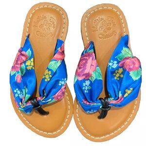 Matilda Jane The Seashore Floral Sandals Toddler Size 8